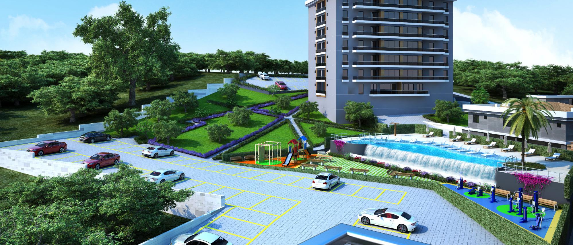 Cadde cephesinde bulunan seçkin mağazalarda , alışveriş ve sosyal hayatı yaşama imkanı